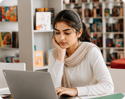 Student learning online